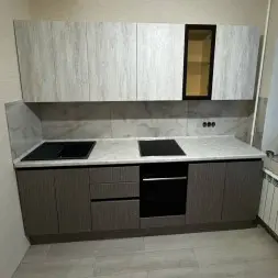 Кухня Дуб сонома Чесура темная