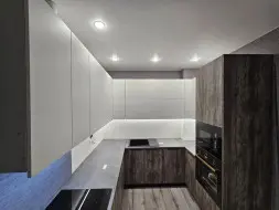 Кухня Бучард Софт серый